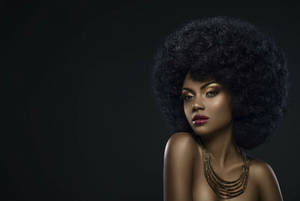 Embracing Natural Beauty - Representation Of Sexy Black Women Wallpaper