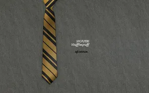 Embroidered House Hufflepuff Wallpaper