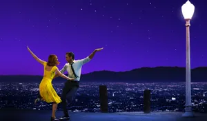 Emily Blunt And Ryan Gosling Seize The Magic Of La La Land In This Spectacular 4k Image Wallpaper