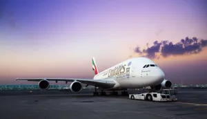 Emirates A380 At Toronto International Airport Wallpaper