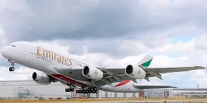 Emirates Airbus A380 Take-off Wallpaper