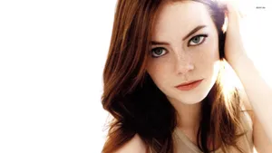Emma Stone In Close-up Shot Wallpaper