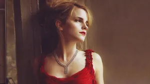 Emma Watson Painting Wallpaper