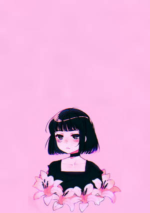 Emo Girly Pink Aesthetic Wallpaper