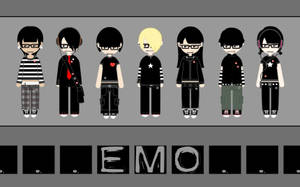 Emo Guys And Gals Wallpaper