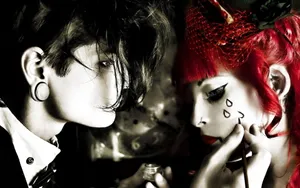 Emo Man And Woman Wallpaper