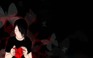 Emo With Heart Art Wallpaper