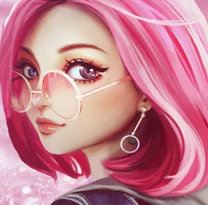 Empowered Girl Using An Ipad Wallpaper