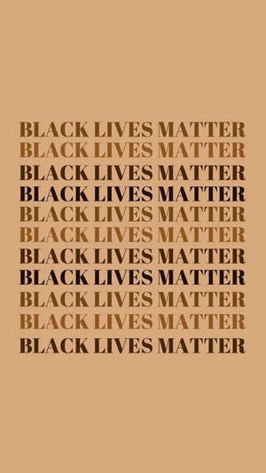 Empowering Black Lives Matter Poster Wallpaper