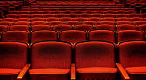 Empty Cinema Seats Red Theater Wallpaper