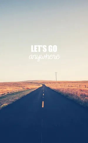 Empty Road Travel Phone Wallpaper