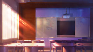 Empty Science Classroom Wallpaper