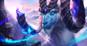 Enchanted Giant Goat Wallpaper