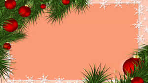 Enchanting Christmas Background With Delicate Snowflakes And Gleaming Lights Wallpaper