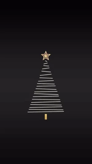 Enchanting Dark Christmas Spirit Wallpaper