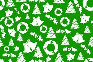Enchanting Dark Green Christmas Themed Wallpaper Wallpaper