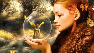 Enclosed Fairy Aesthetic Wallpaper