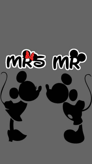 Endearing Mr. And Mrs. Mickey Mouse Iphone Wallpaper Wallpaper