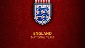 England Football Leather Background Wallpaper