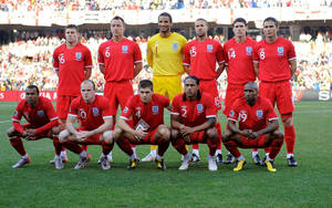 England Football Smiling Team Wallpaper