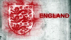 England Football Wall Graffitied Crest Wallpaper