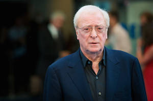 English Actor Michael Caine Inception Premiere Wallpaper