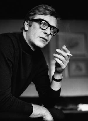 English Actor Michael Caine Vintage Portrait Shot Wallpaper