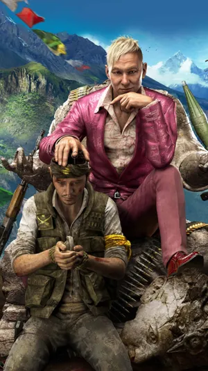 Engrossing Far Cry 4 Game Poster Designed For Mobile Display Wallpaper