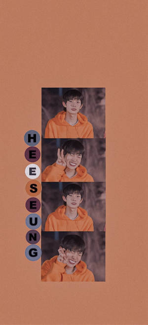 Enhypen Heeseung Brown Aesthetic Collage Wallpaper