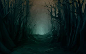 Enigmatic Displaced Graveyard In A Pathway Wallpaper