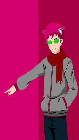 Enjoy An Afternoon Of Tranquility With Saiki K. Wallpaper