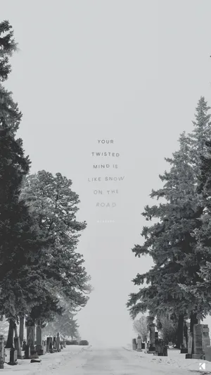 Enjoy Nature's Beauty With A Winter Aesthetic Phone Wallpaper