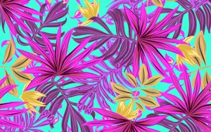 Enjoy Refreshing Tropical Leaves On Your Desktop Wallpaper