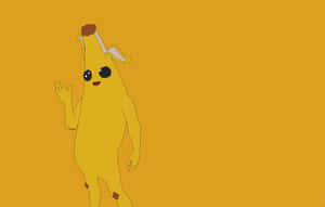 Enjoy Summer's Last Dance With Fortnight's Peely Wallpaper