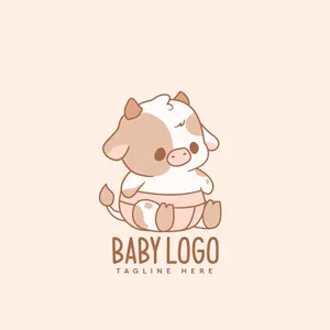 Enjoy The Adorableness Of This Kawaii Cow! Wallpaper