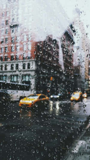 Enjoy The Aesthetic Of A Rainy Day. Wallpaper