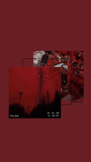 Enjoy The Beauty Of A Maroon Aesthetic Wallpaper