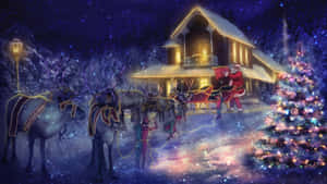 Enjoy The Beauty Of The Chilly Winter With A Cool Christmas! Wallpaper