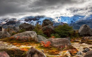 Enjoy The Change Of Seasons With This Cozy Fall Landscape Wallpaper