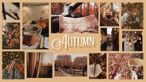 Enjoy The Changing Colours Of Fall With This Beautiful Desktop Collage Wallpaper