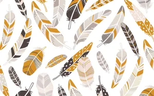 Enjoy The Cozy Vibes Of Autumn With This Beautiful Desktop Wallpaper. Wallpaper