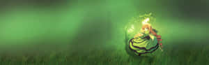 Enjoy The Green Anime Experience! Wallpaper