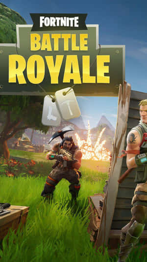 Enjoy The Latest Version Of Fortnite On Your Iphone Wallpaper