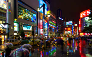 Enjoy The Lively Colors And Culture Of Harajuku Wallpaper
