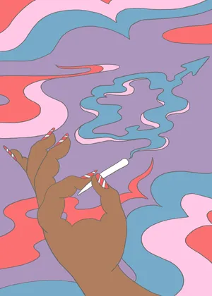 Enjoy The Smooth, Smoky Flavor Of A Classic Weed Blunt Wallpaper