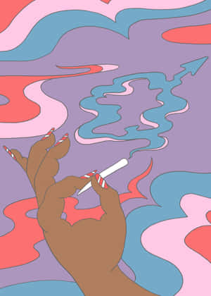 Enjoy The Smooth, Smoky Flavor Of A Classic Weed Blunt Wallpaper