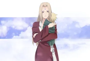 Enjoy The World Of Naruto With Tsunade Iphone Wallpaper