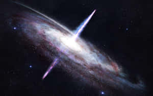 Enthralling Outer Space Quasar Wallpaper