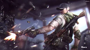 Epic Battle In Free Fire Desktop Game Wallpaper