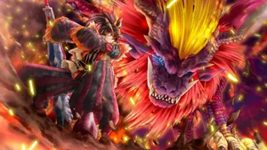 Epic Battle Scene In High Definition Action Anime Wallpaper